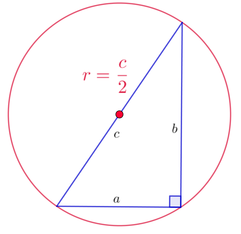 Окружность описанная вокруг прямоугольного треугольника. Центр окружности описанной около прямоугольного треугольника. Радиус описанной окружности около прямоугольного треугольника. Радиус описанной окружности вокруг прямоугольного треугольника.